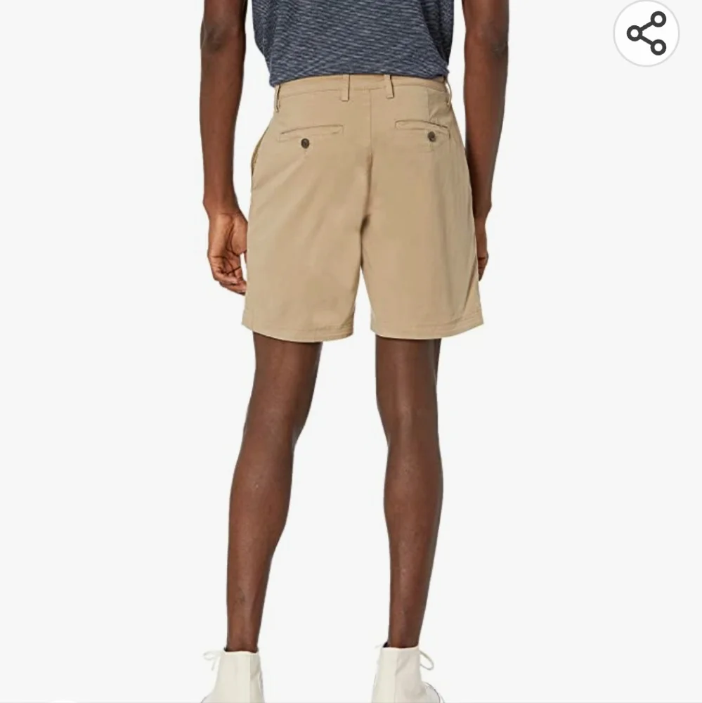 Men's Flat-Front Chino Shorts - Picture 2 of 7
